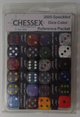 Chessex 2005: Speckled: Dice Color Reference Packet: CHX 29992